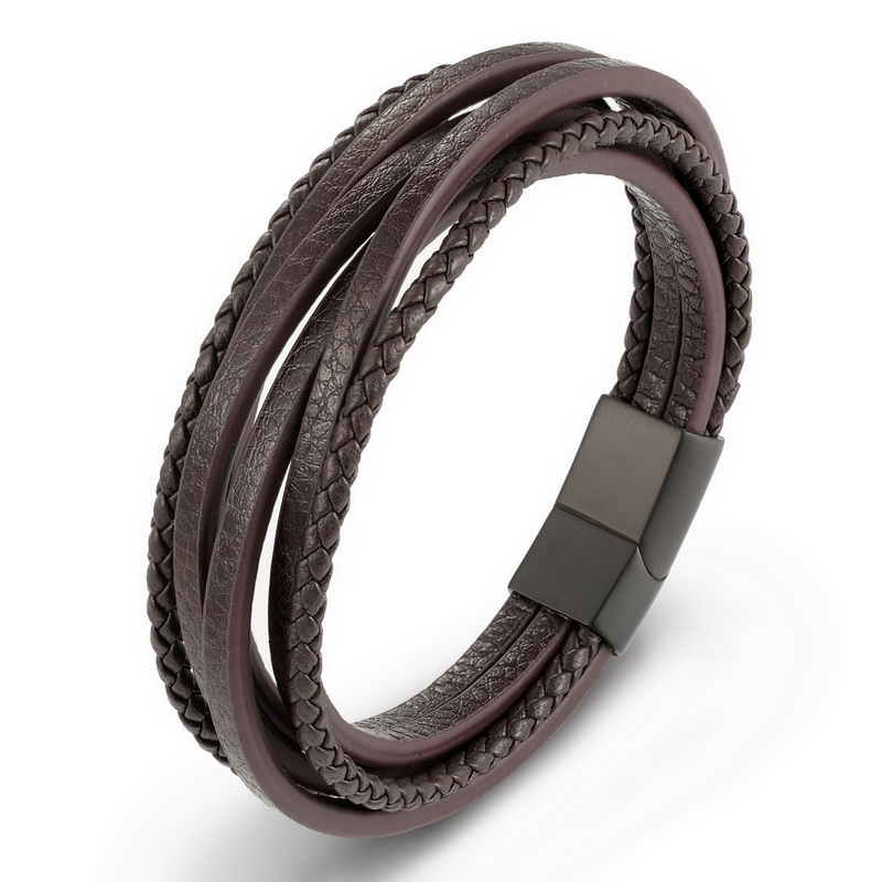 XQNI-2018-mode-cha-ne-en-acier-inoxydable-Bracelet-en-cuir-v-ritable-hommes-Vintage-m