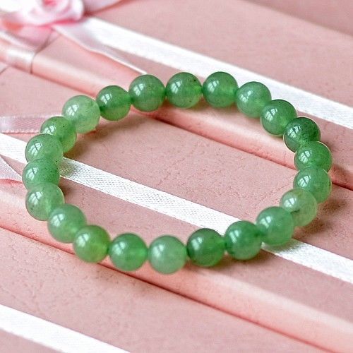 MOROW-fait-main-mode-100-naturel-vert-Aventurine-ronde-perle-pierre-unisexe-femmes-hommes-Bracelet-bijoux