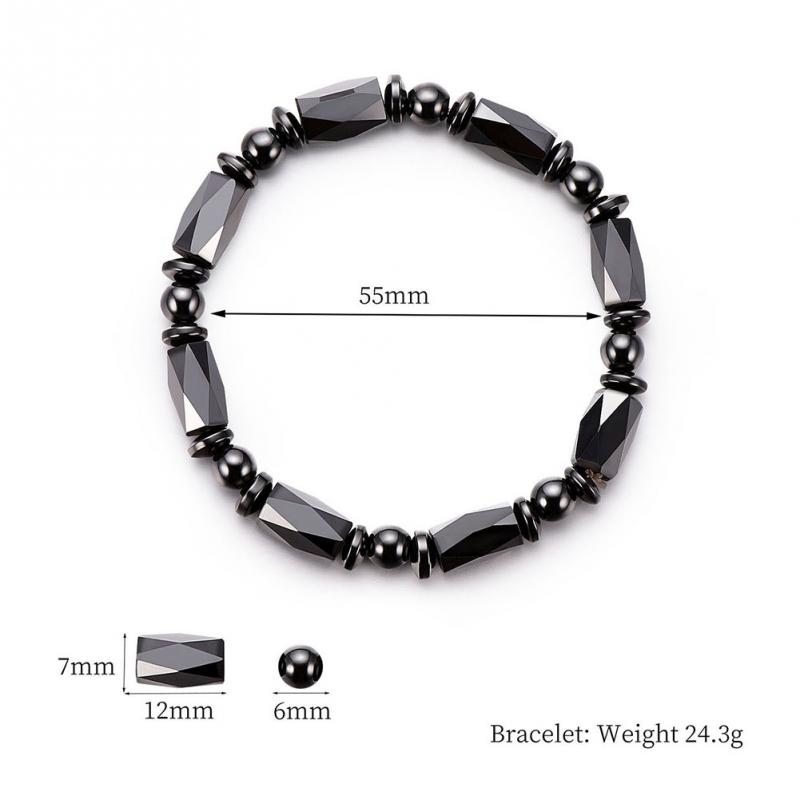 1-Pc-perte-de-poids-ronde-pierre-noire-th-rapie-magn-tique-Bracelet-sant-magn-tique