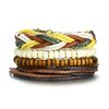 Vnox-4-pi-ces-ensemble-Bracelets-noirs-pour-hommes-bracelet-r-glable-longueur-boh-me-vacances