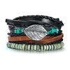 Vnox-4-pi-ces-ensemble-Bracelets-noirs-pour-hommes-bracelet-r-glable-longueur-boh-me-vacances