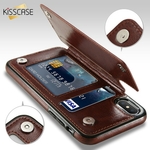 KISSCASE-Portefeuille-tuis-pour-iphone-6-6-S-7-8-Plus-X-Max-Coque-tui-Rabat