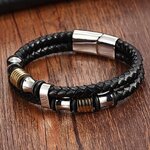 XQNI-Bracelet-en-cuir-v-ritable-Double-couche-19-21-23-CM-couleur-or-argent-bijoux