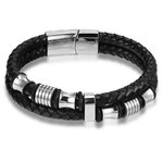 XQNI-Bracelet-en-cuir-v-ritable-Double-couche-19-21-23-CM-couleur-or-argent-bijoux