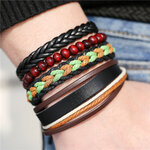 Si-moi-mode-multicouches-hommes-Bracelets-en-cuir-perl-ensemble-Vintage-gravure-espoir-infini-tress-Bracelets