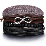 Si-moi-mode-multicouches-hommes-Bracelets-en-cuir-perl-ensemble-Vintage-gravure-espoir-infini-tress-Bracelets