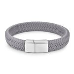 Jiayiqi-Punk-hommes-bijoux-noir-marron-tress-Bracelet-en-cuir-acier-inoxydable-fermoir-magn-tique-mode