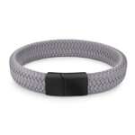 Jiayiqi-Punk-hommes-bijoux-noir-marron-tress-Bracelet-en-cuir-acier-inoxydable-fermoir-magn-tique-mode
