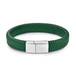 Jiayiqi-Punk-hommes-bijoux-noir-marron-tress-Bracelet-en-cuir-acier-inoxydable-fermoir-magn-tique-mode