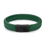 Jiayiqi-Punk-hommes-bijoux-noir-marron-tress-Bracelet-en-cuir-acier-inoxydable-fermoir-magn-tique-mode