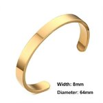 ZORCVENS-femmes-et-hommes-8mm-largeur-Surface-Bracelet-jonc-acier-inoxydable-Bracelet-hommes-argent-or-noir