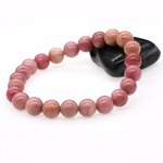 Bracelet-en-pierre-naturelle-Rhodochrosite-extensible-Bracelet-de-Yoga-empilable-8-MM-rond-Ro-se-perl