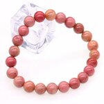 Bracelet-en-pierre-naturelle-Rhodochrosite-extensible-Bracelet-de-Yoga-empilable-8-MM-rond-Ro-se-perl