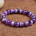 Livraison-directe-mat-riau-naturel-am-thyste-nergie-pierre-violet-Charoite-Bracelet-ronde-perle-Bracelet-Quartz