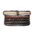 Vnox-4-pi-ces-ensemble-Bracelets-noirs-pour-hommes-bracelet-r-glable-longueur-boh-me-vacances