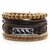 Nouveau-la-mode-4-pi-ces-ensemble-tiss-Punk-Vintage-plume-Superman-Bat-charme-en-cuir