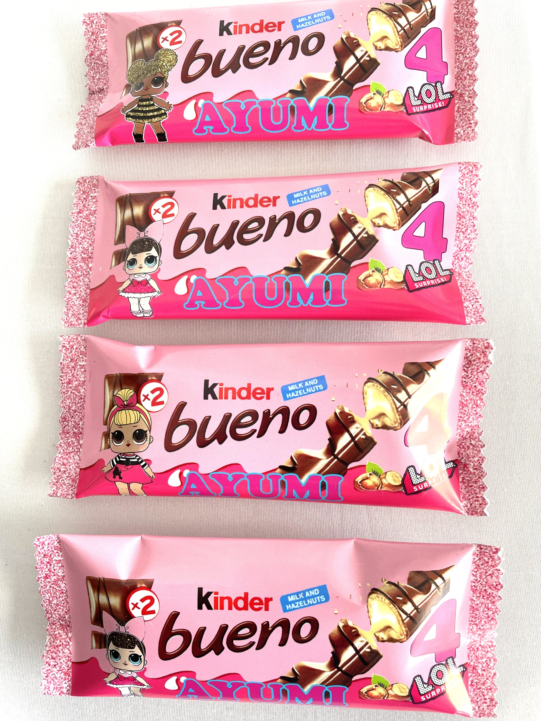 kinder bueno personnalisé