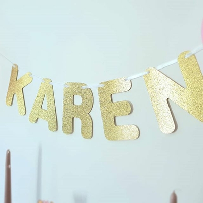 guirlande prénon glitters pailletée