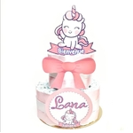 Gateau de couche licorne -ohpartybox