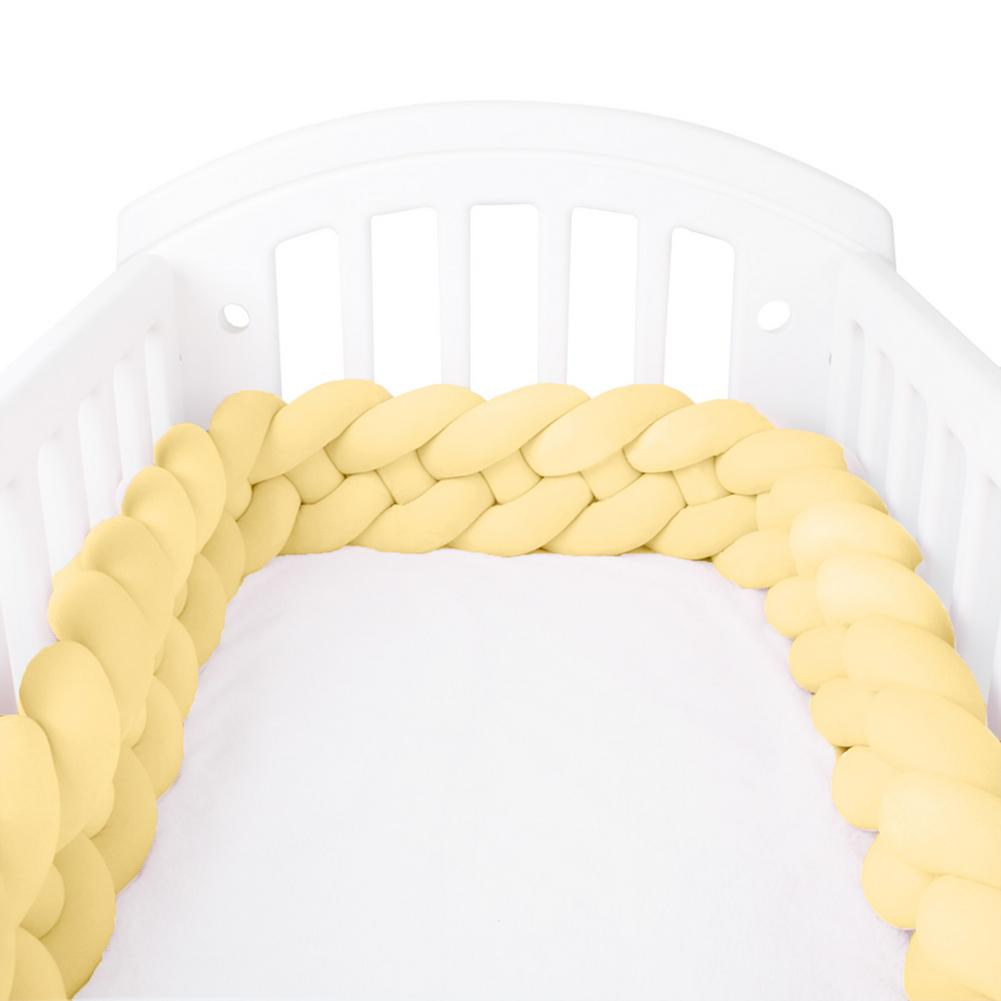 tresse de lit bebe jaune moutarde