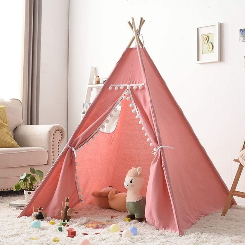 tipi-pour-enfant-rose