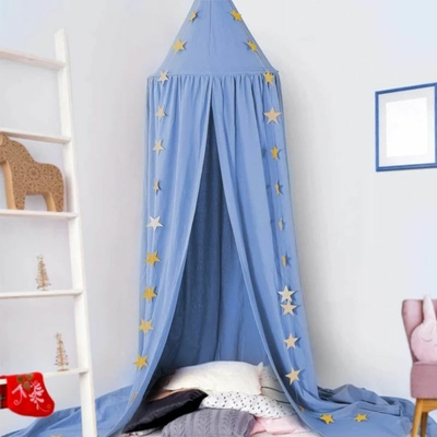 Ciel de lit bébé bleu