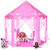 tente enfant tipi rose