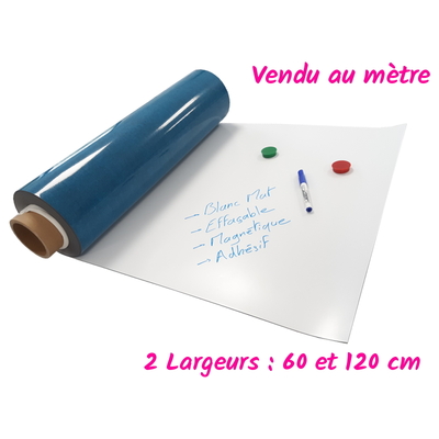 Mur d'idées Blanc Mat - 2 largeurs disponibles - Vendu au mètre