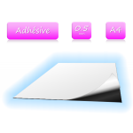Feuille magnétique adhésive - format A4 - ép. 0.5mm