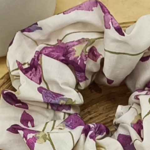 Chouchou floral violet. Poétique et bohème (2)