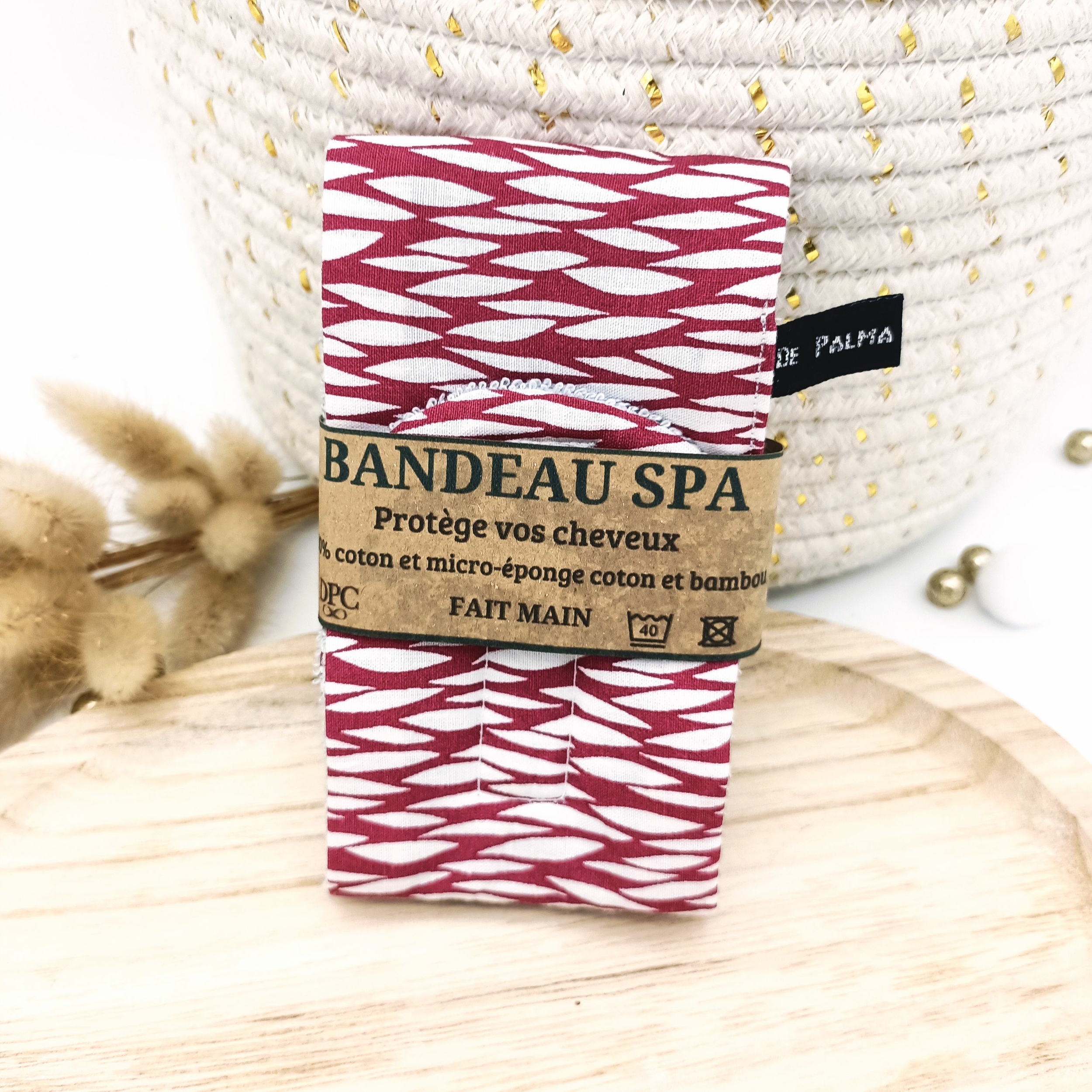 Bandeau SPA soin Zébré fuchsia (4)