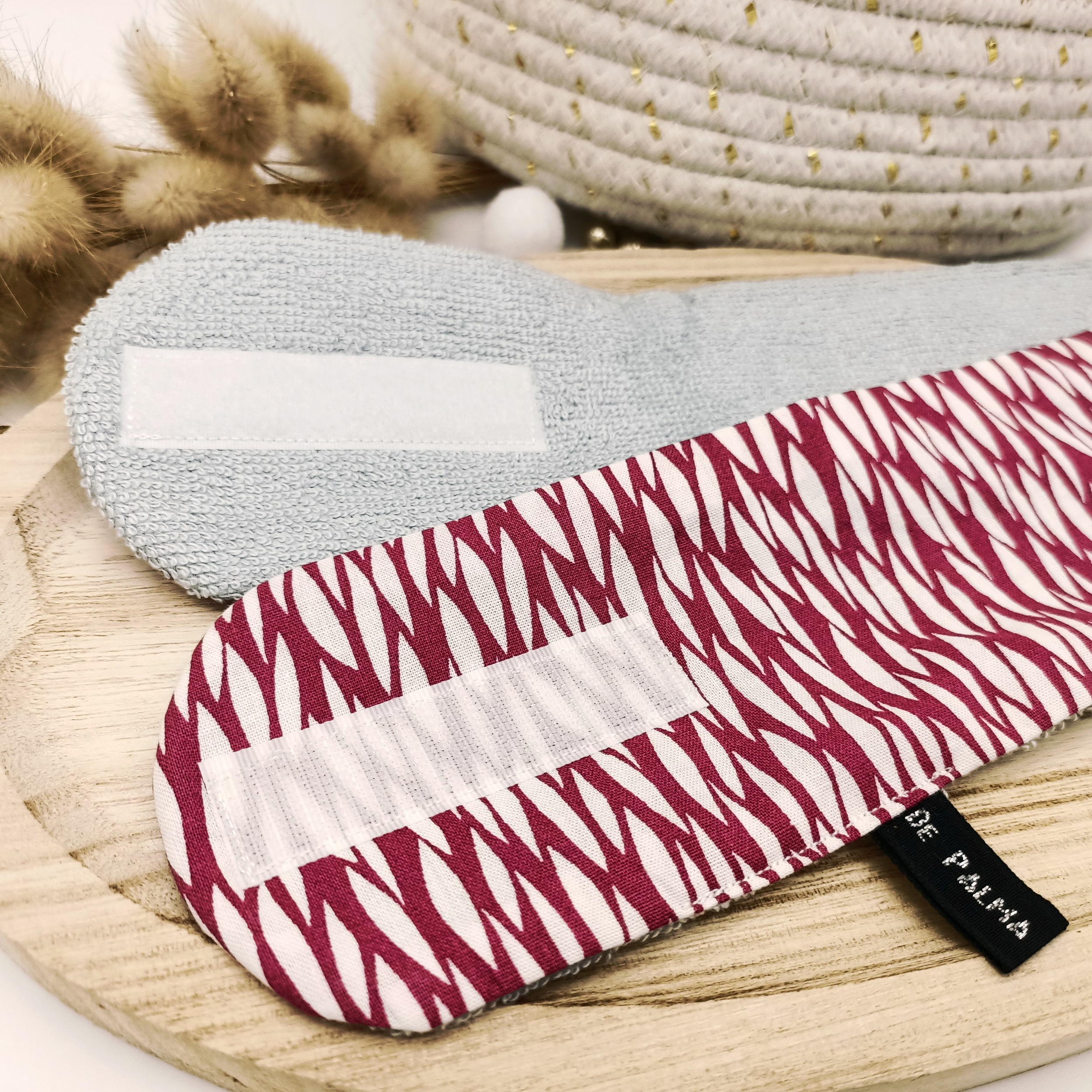 Bandeau SPA soin Zébré fuchsia (3)