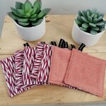 Semainier lingettes lavables Lilav Fuchsia et corail (3)