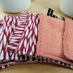 Semainier lingettes lavables Lilav Fuchsia et corail (4)