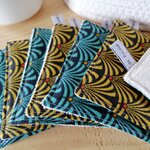 Semainier Lingettes lavables Lilav bleu ou jaune avec micro crème(10)