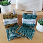 Semainier Lingettes lavables Lilav bleu ou jaune avec micro crème(13)