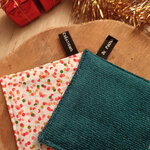 Semainier lingettes lavables confettis et bleu canard (2)