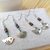 Boucles d'oreilles Vol d'oiseau, bleu ou jaune (2)
