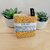 Semainier lingettes lavables Lilav confettis jaune et crème (1)