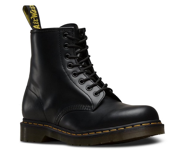 dr martens 1460 black noir smooth