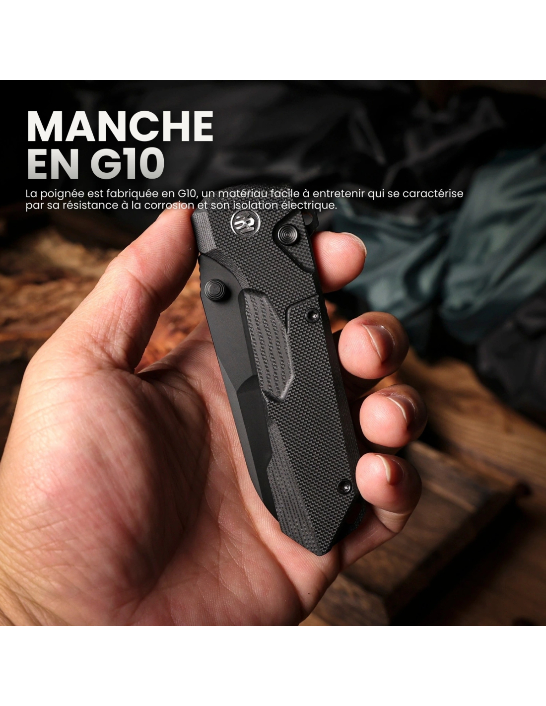 Couteau pliant EDC Remette g10