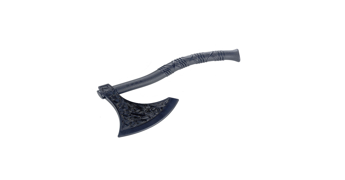 Hache viking faite main en acier au carbone avec manche