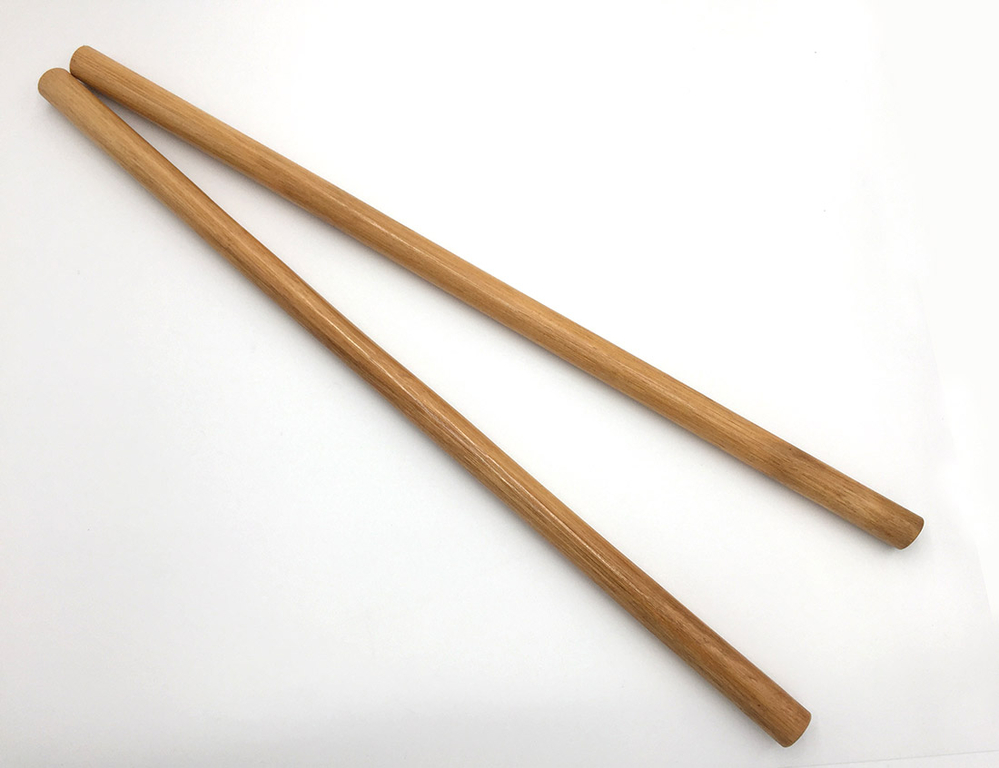 Paire De Bâtons Courts En Noyer Pour Arnis Kali Eskrima Wing Chun Silat - Bois Naturel