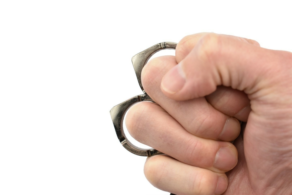 BAGUE DOUBLE AUTO DEFENSE BAGUE DE COMBAT SELF DEFENSE