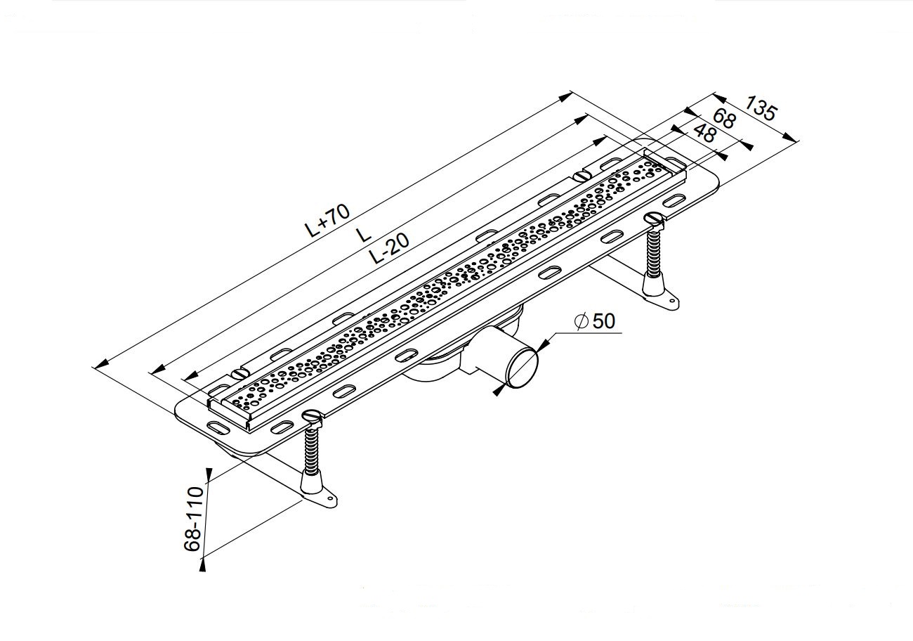 caniveau-douche-italienne-prevex-eko-line-dimensions