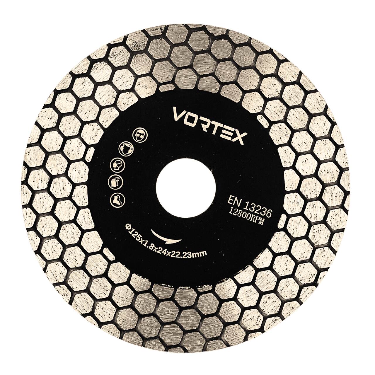 Disque diamant turbo Vortex 125mm