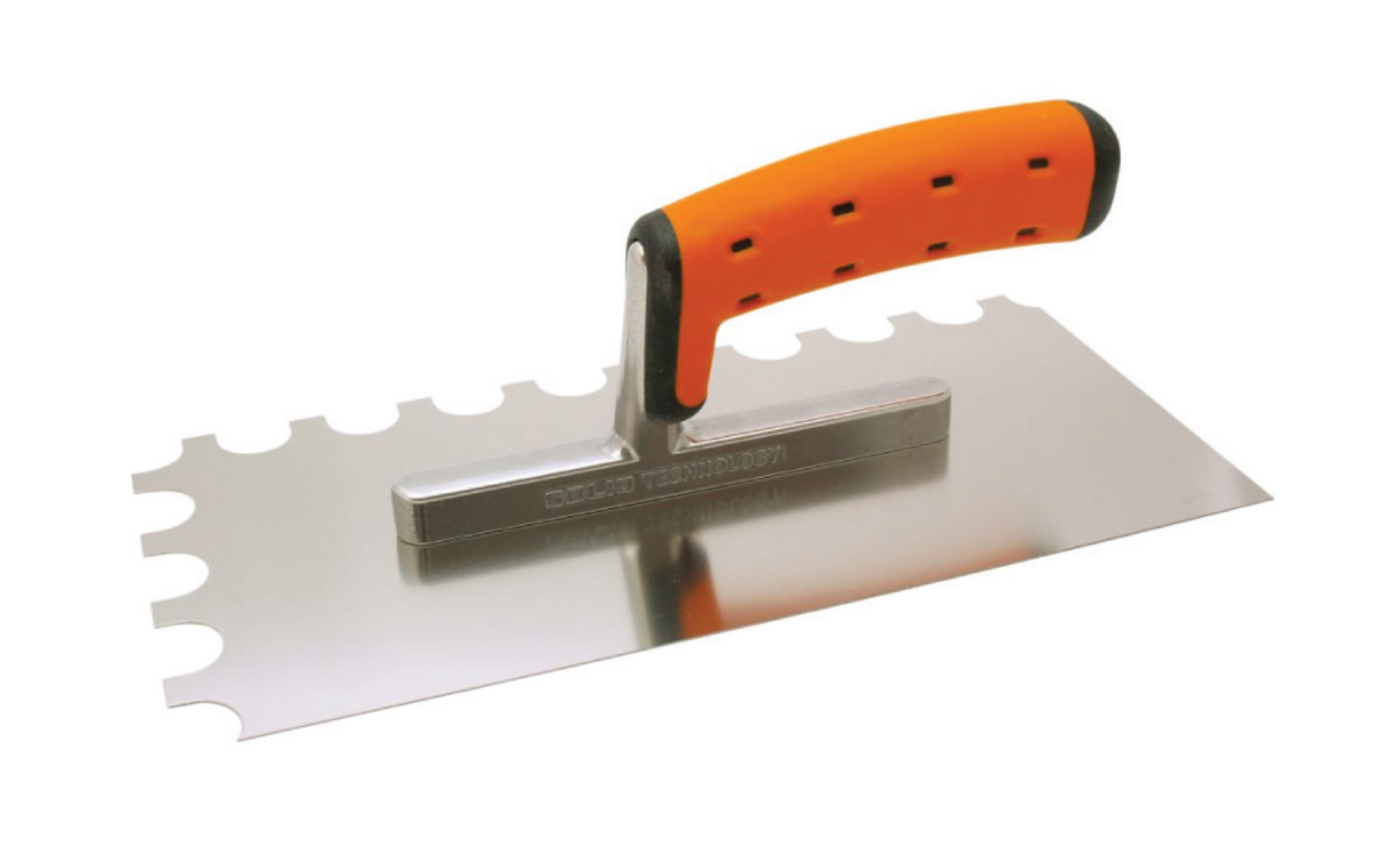 Platoir cranté inox 130x270 mm denture demi-lune Pro Series - Taloche ...