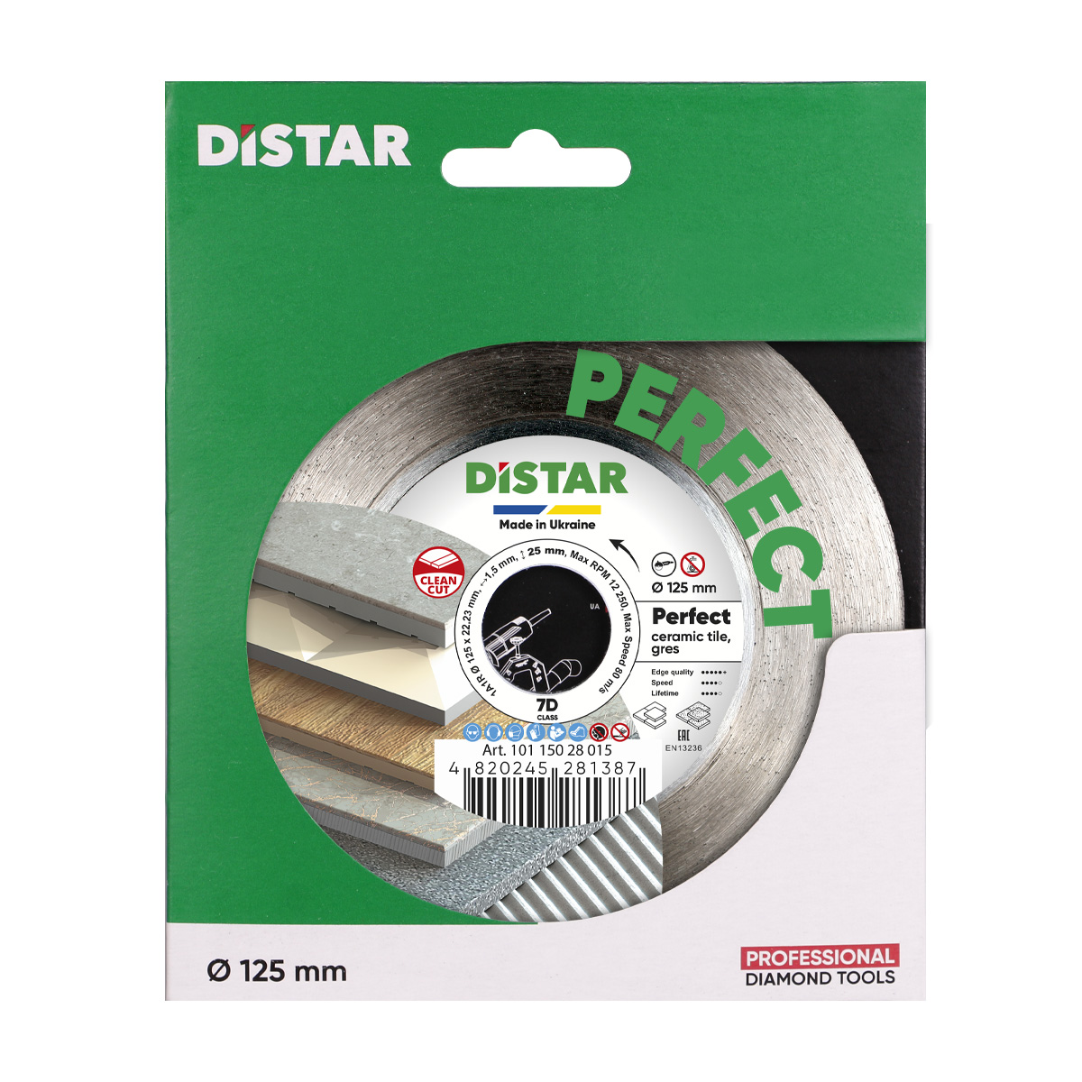 Disque Distar perfect 125 emballage