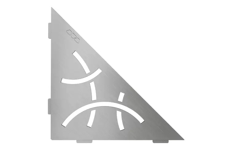 Tablette d’angle inox SHELF-E-S1 CURVE SCHLÜTER
