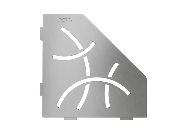 Tablette d’angle inox SHELF-E-S2 CURVE SCHLÜTER